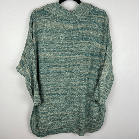 Field Flower Cowl Neck Cotton Blend Knit Tunic Sweater Medium Green - Picture 12 of 12